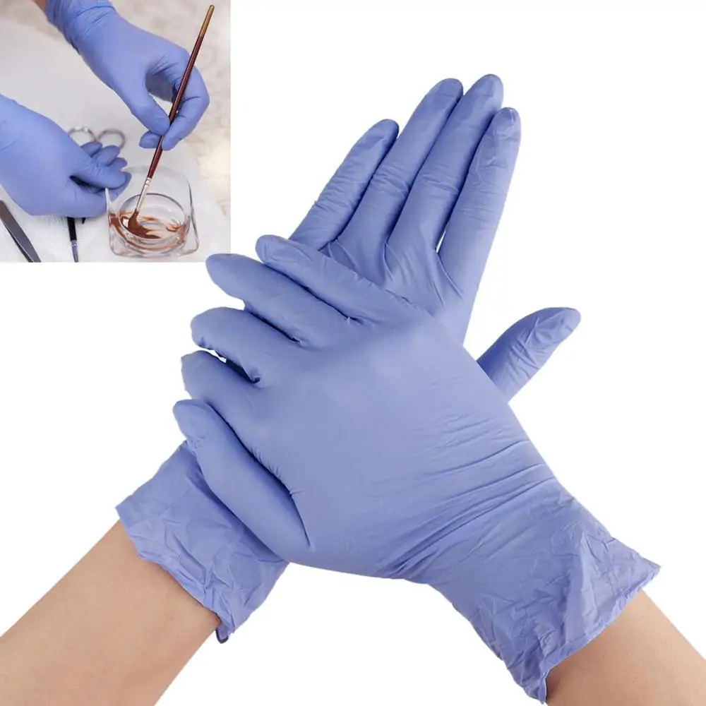 

50 Pair Tattoo Nitrile Rubber Gloves Disposable Sterilized High Elasticity Tattoo Latex Gloves Finger Protector Tattoo Supplies