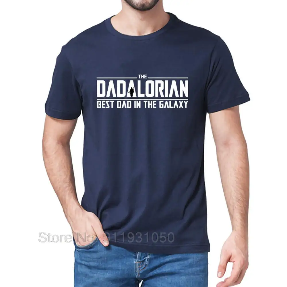 Unisex 100% Cotton The Dadalorian Best Dad in The Galaxy Funny New Men\'s T-Shirt Women Soft Top Tee Gift Sweatshirt