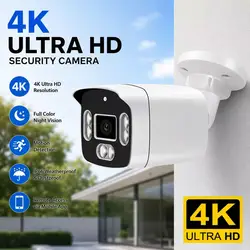 4K IP Camera 4MP Waterproof Outdoor AHD Camera Two Way Audio Color Nightvision Home Surveillance System