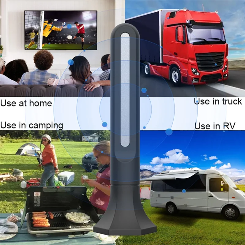 هوائي تلفزيون HFES 4K1080p رقمي داخلي عالي الدقة مطور كامل 360 درجة °   هوائي رقمي لاستقبال الإشارة للقنوات المحلية