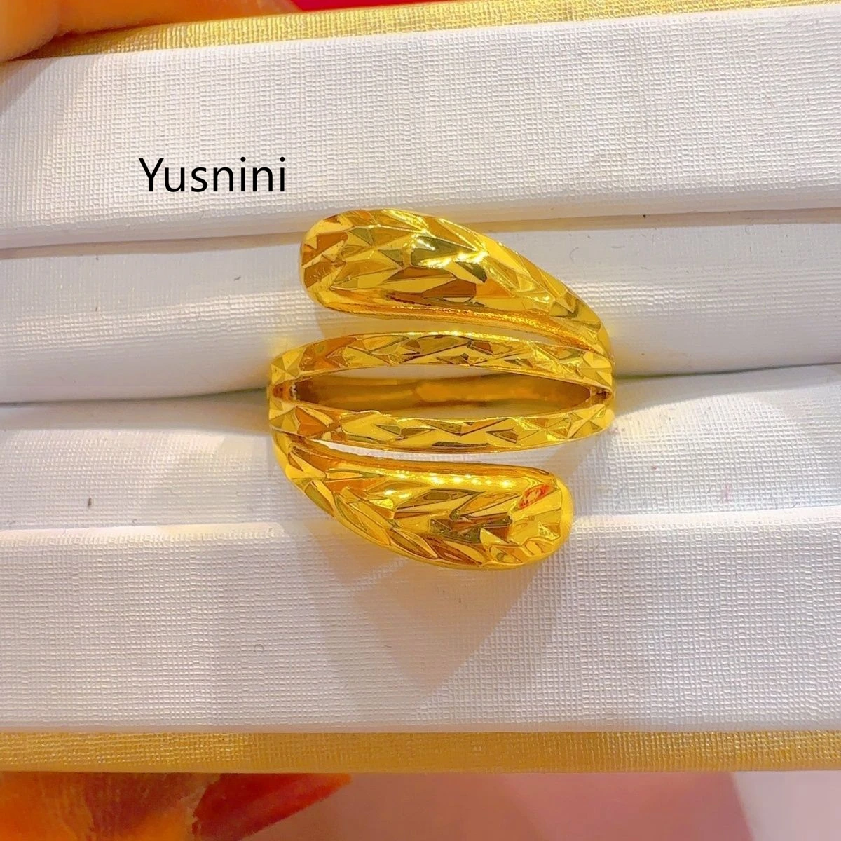 

Новое модное кольцо из Дубая с покрытием из 24-каратного золота, изысканное ювелирное украшение для помолвки и вечеринок для влюбленных