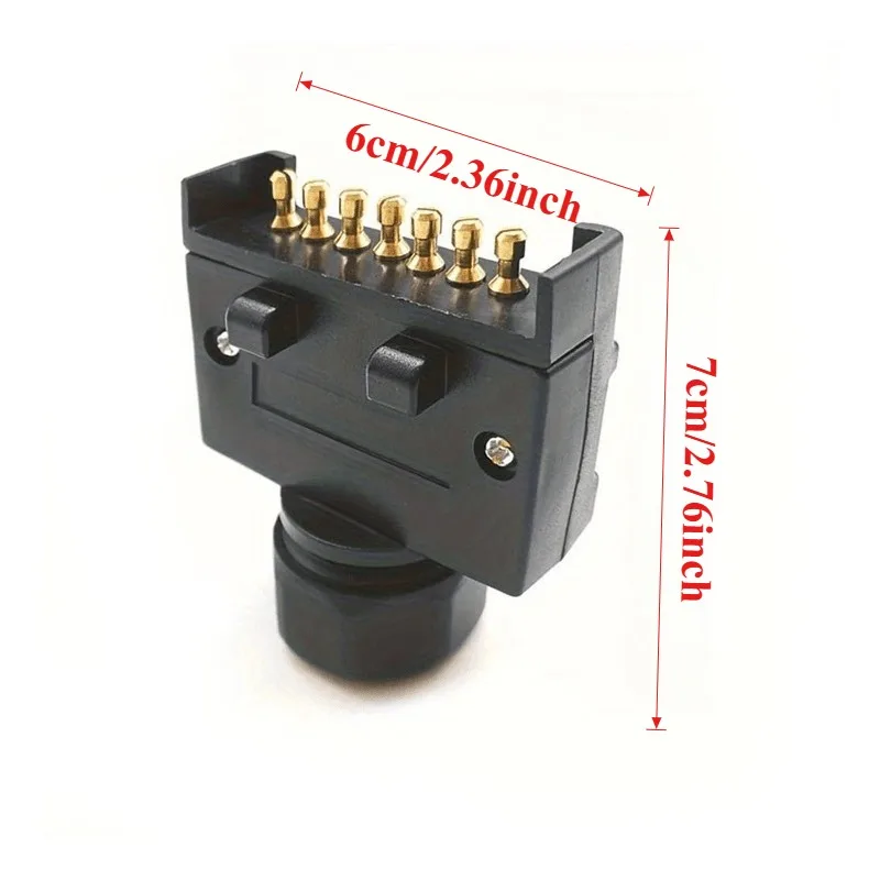 1 قطعة 7 دبوس الاتحاد الأفريقي شقة التوصيل سحب موصل ل قافلة مقطورة المقبس قارب سريعة صالح موصل الخارجي اكسسوارات السيارات #2