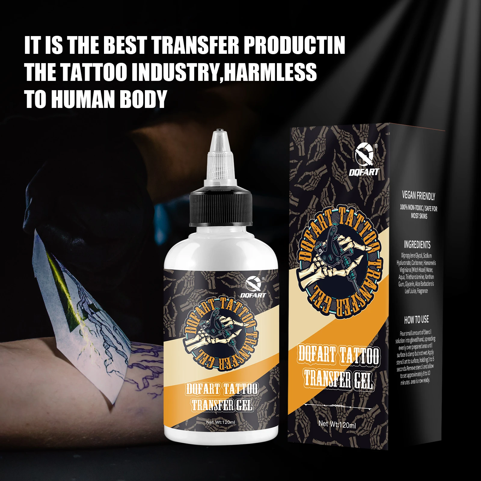 

DQFART Tattoo Transfer Gel Thermal Copier Stencil Application Solution Magic Gel Tattoo Accessories Tattoo Supply