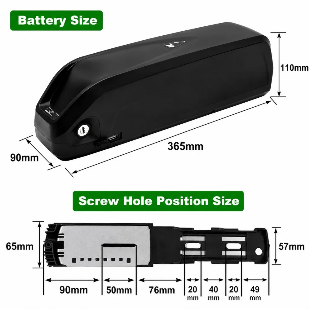 New 36V 48V 15Ah 20Ah Battery for Hailong Li-ion E-bike 1000W 750W Motor 18650 Pack Long Range Bicycle Battery Fast Shipping