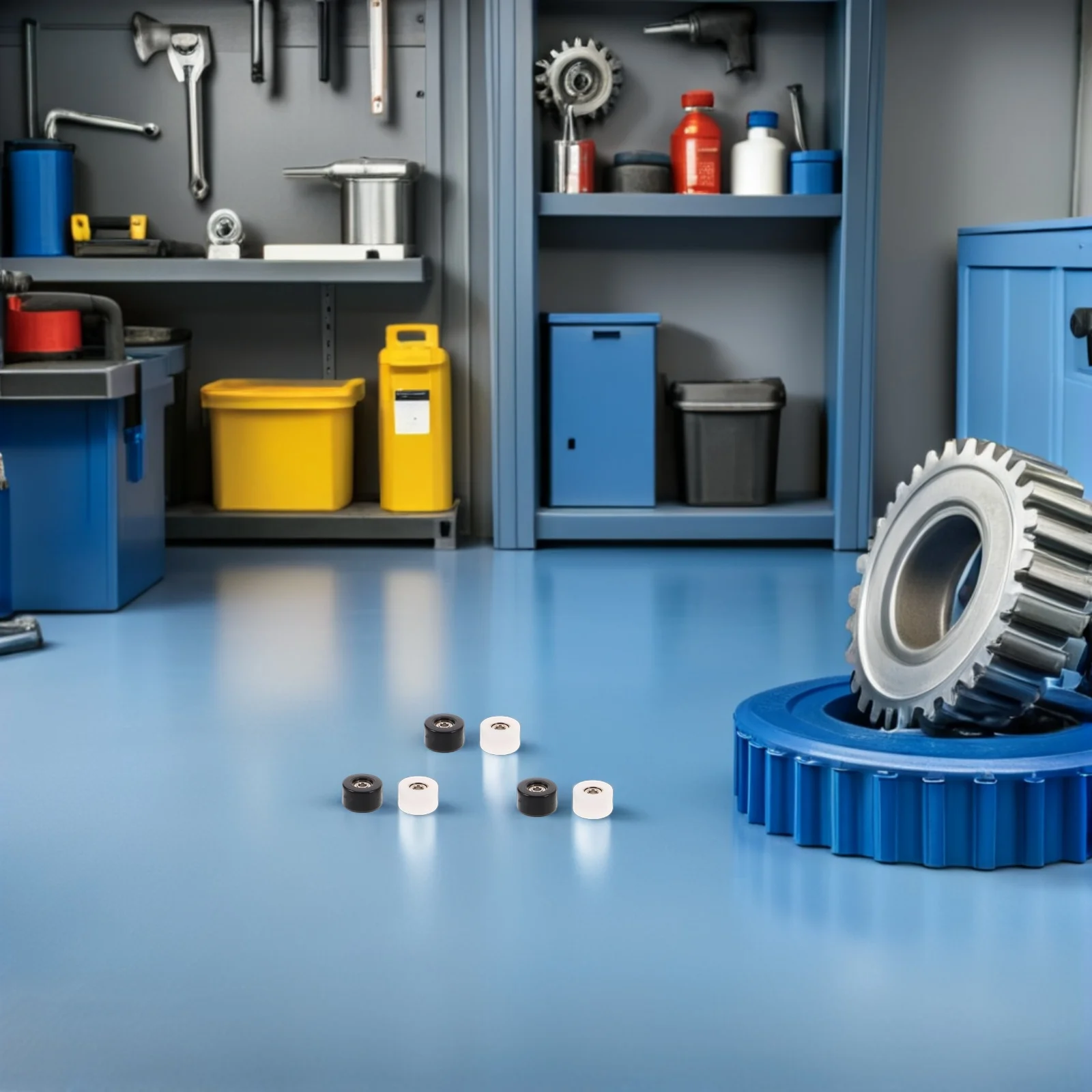 8pcs Finger Skateboard Wheels Metal Repairing Parts Sturdy Unique Bearings Set For Diy Skill Practice Mini Skateboard