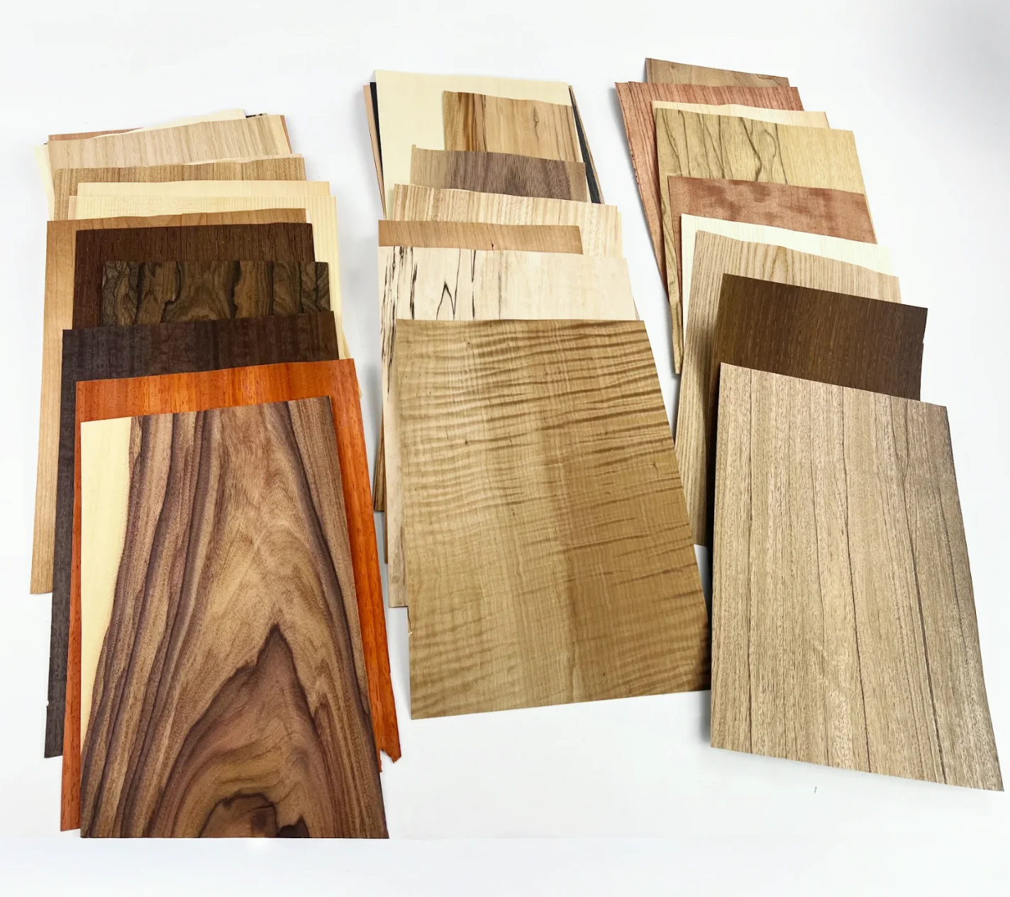 0.5mm L:300MM W:18-20CM Natural Wood Veneer Sheets Guitar Veneer Furniture Repair Wood Slices Table Tennis Racket Veneer