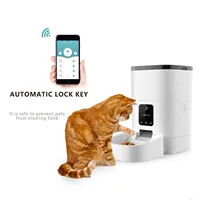 Automatic Pet Food Dispenser 6L Capacity Timing Quantitative Feeder For Cats Dogs With Video Remote