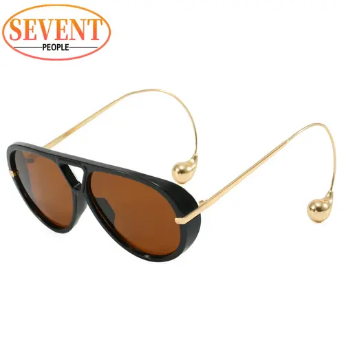 Oversized Oval Punk Pilot Sunglasses Women Big 2026 Luxury Brand Vintage Metal Frame Sun Glasses for Ladies UV400 Shield Eyewear - Image 11