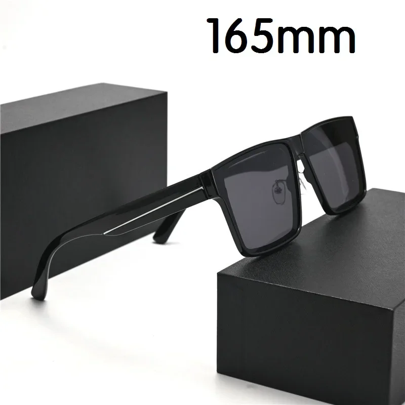 Vazrobe 165mm Oversized Men Sunglasses Polarized Black Sun Glasses for Male Unisex Large Big Fat Face XXL Size