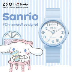 ZGO x Sanrio Cinnamoroll kids watch girl Simple Blue quartz watch student waterproof watch gift 8522