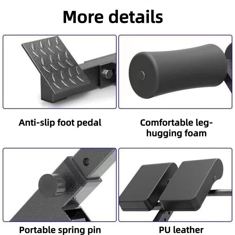 Silla romana multifuncional, máquina de flexiones de cabra, abdominales para el hogar, mancuernas plegables para músculos abdominales, taburete de pastor