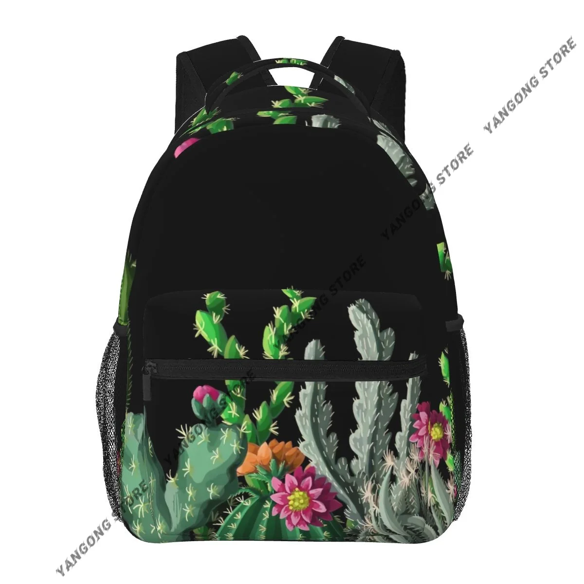 

Cactus And Floral Backpack School Bags Casual for Teenager Girls Shoulder Bag Travel Bags