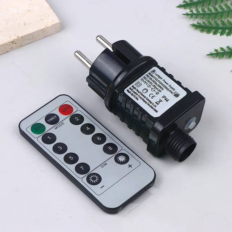 EU US UK Plug AC 220V 110V To 31VDC 6W 24V 5V Transformer Plug Power Supply IP44 8Modes LED Lamp Driver Switch Adapter