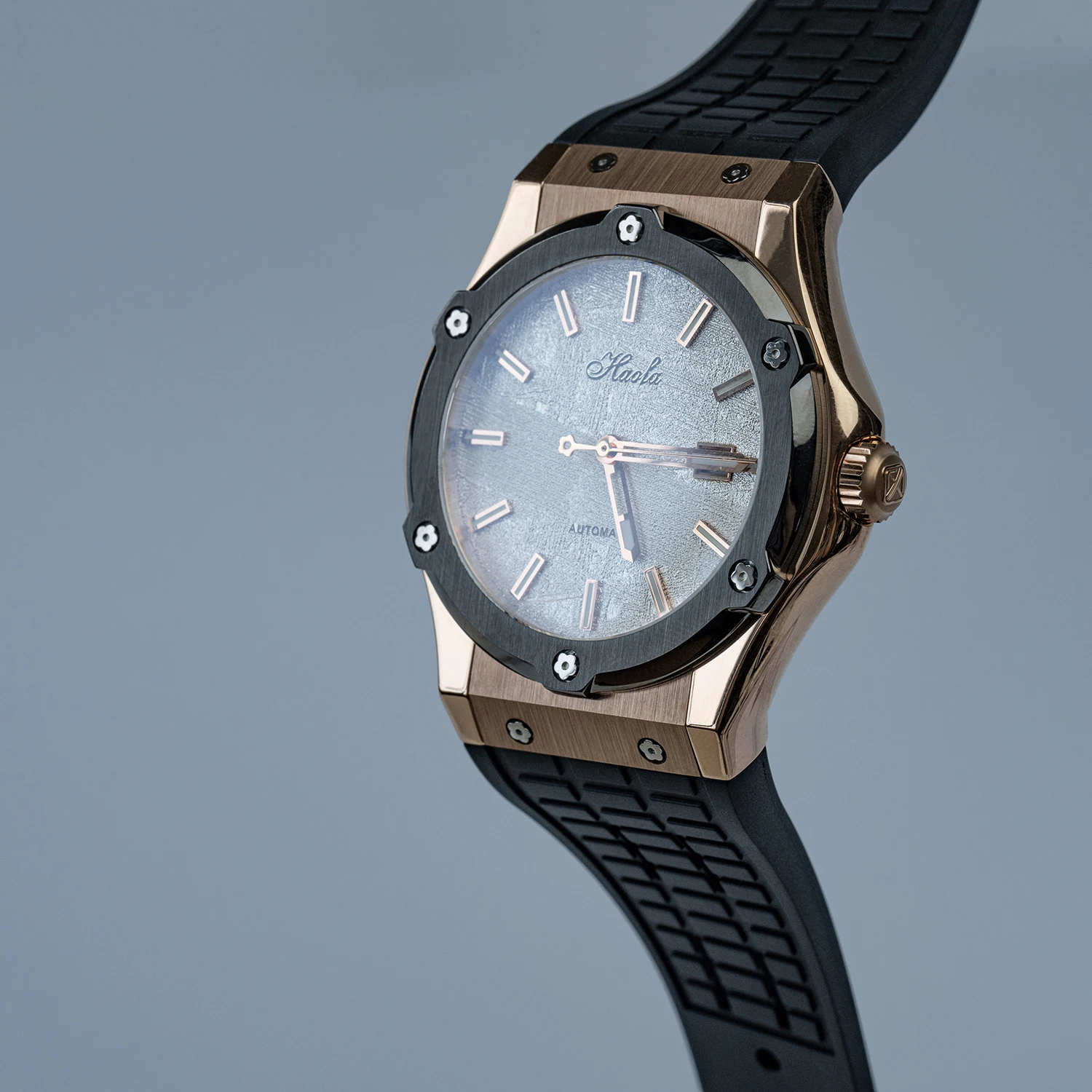 

Haofa автоматические механические часы для мужчин дневный и дата циферблат сапфировые водонепроницаемые светящиеся мужские наручные часы деловые повседневные 19