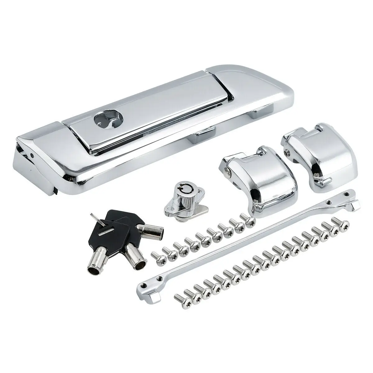 Motorcycle Hard bag Saddlebag Hardware Latch Hinge Lock Kit For Harley Touring Street Glide Road King Road Glide 2014-up