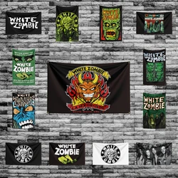 3x5 Ft Heavy Rock Band-W-WHITE Zombies Flag Polyester Digital Printing Banner for Bedroom Wall Art Out Door Tapestry Decoration