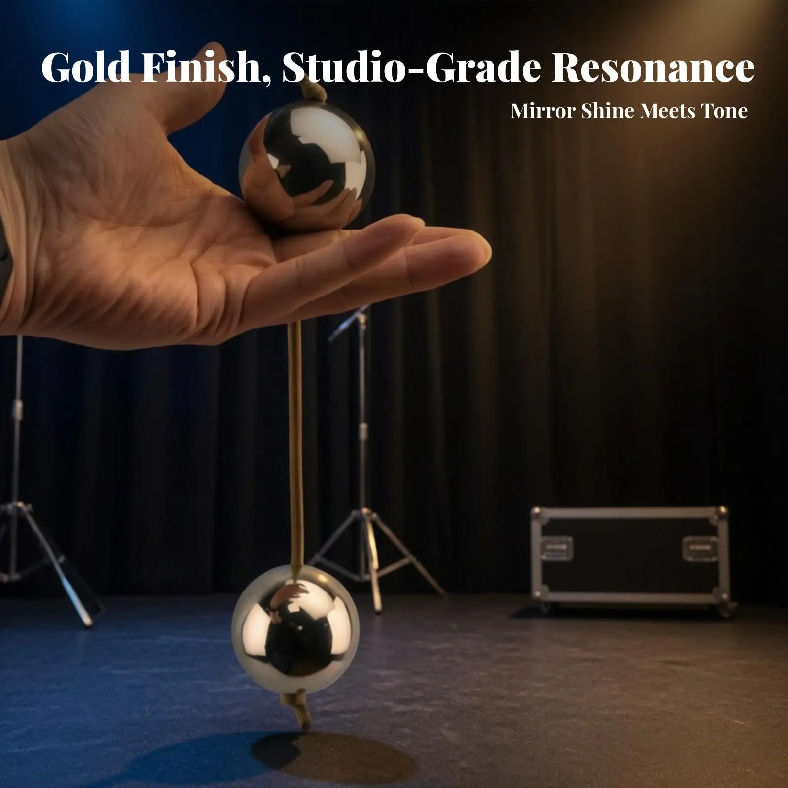 Easy to Play Rhythm Balls with Cord | Compact Handheld Design, Metal Percussion Spheres, for Musical Performance