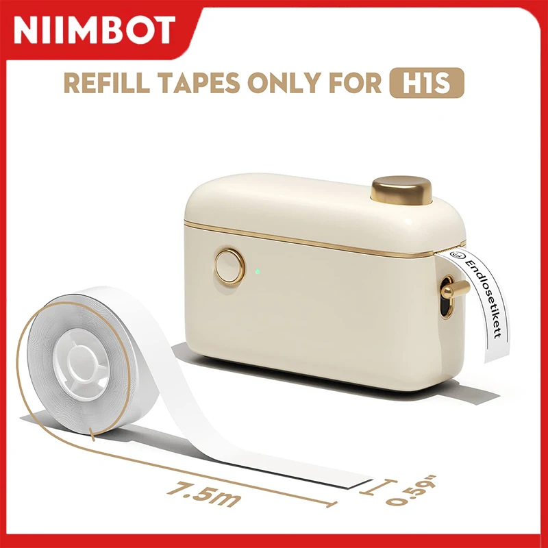

Niimbot H1S Mini Portable Thermal Printer For Stickers Adhesive Label Maker With Continuous Label Printing D110 Machine