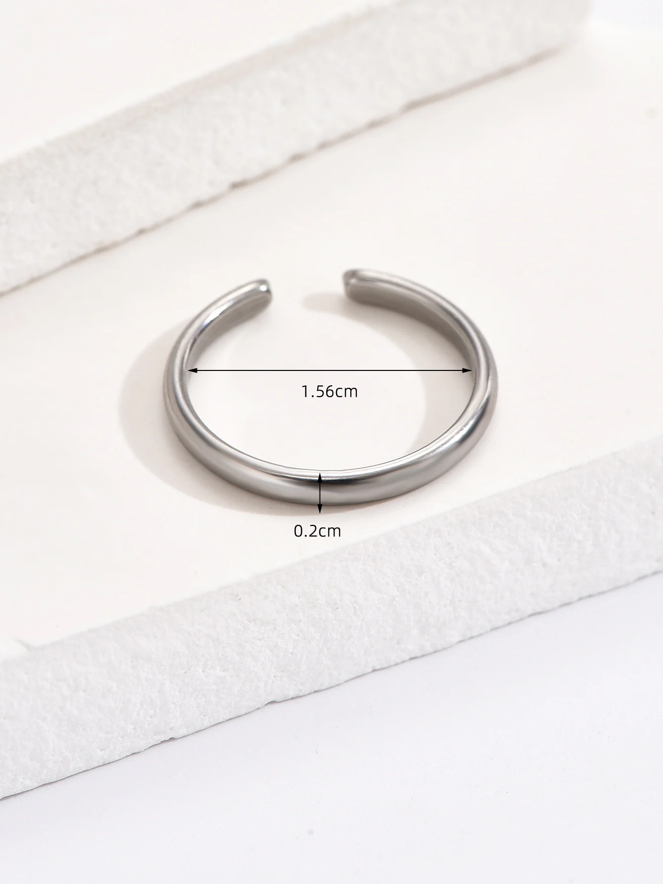 7pcs Adjustable Open Size Stainless Steel Toe Rings Set