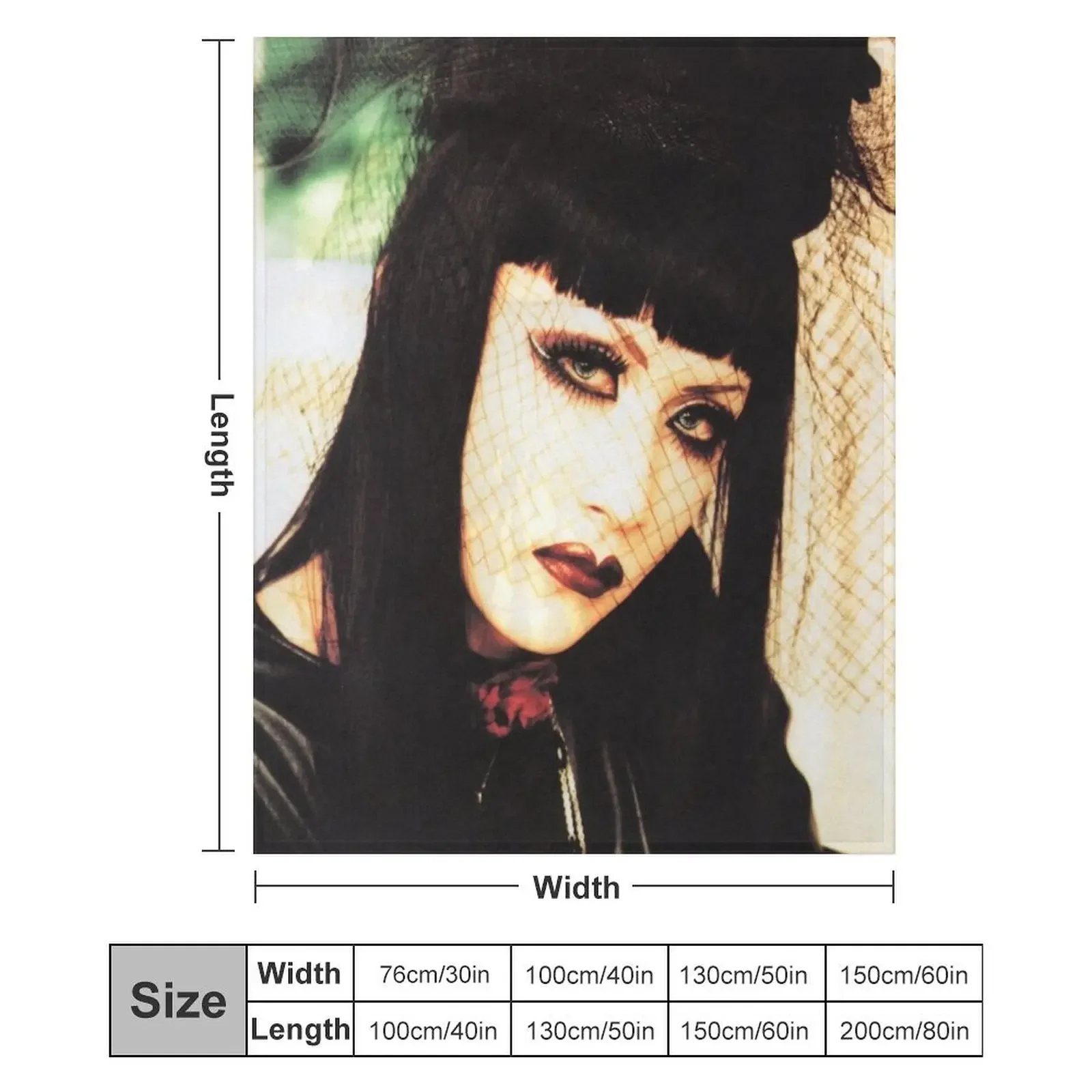 MALICE MIZER - Mana (Mana-Sama) - Japanese Visual Kei Band Throw Blanket Flannel Fabric Heavy Blankets