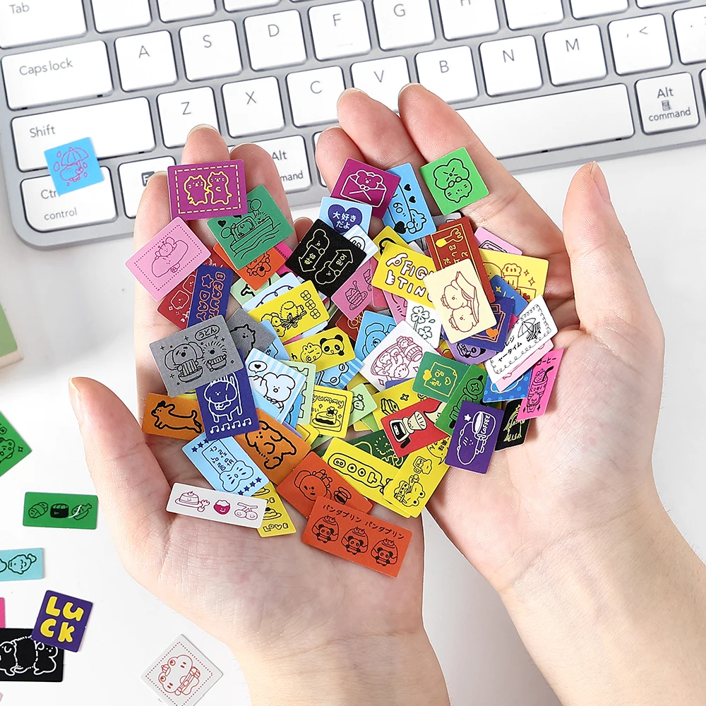 50pcs Lucky Tags Kawaii Ins Mini Stickers Material Pack Talent Decoration DIY Diary Album Scrapbook Cute Stationery Stickers image 4