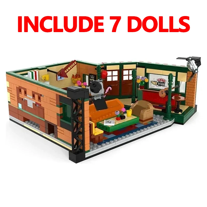 MINISO Disney  21302 Big Bang Ideas Theory Street View Moc Architecture Brick Modular Model Kid DIY Toys Christmas Gift