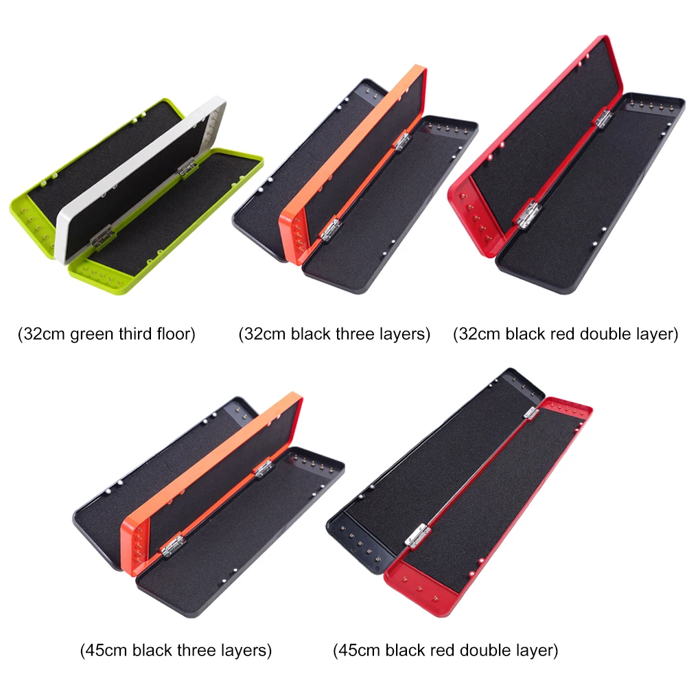 ABS Fishing Accessories Lure Rig Hook Boxes Double Layer Large-capacity Storage Fishing Tackle Box Organizer Case