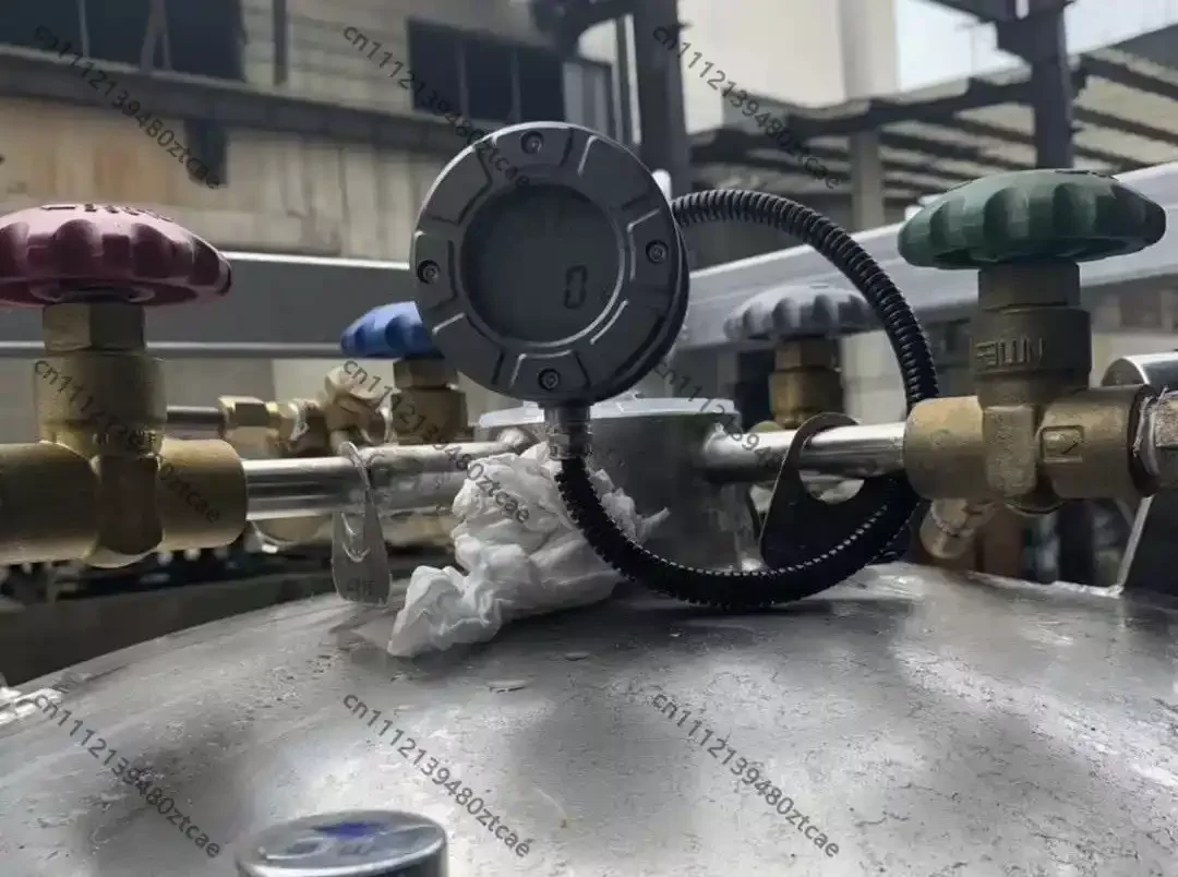 Digital Liquid Level Meter For Dewar Tank LNG Vehicle Bottle Oxygen Nitrogen Argon CO2 Cryogenic Gas Tank Level Indicator