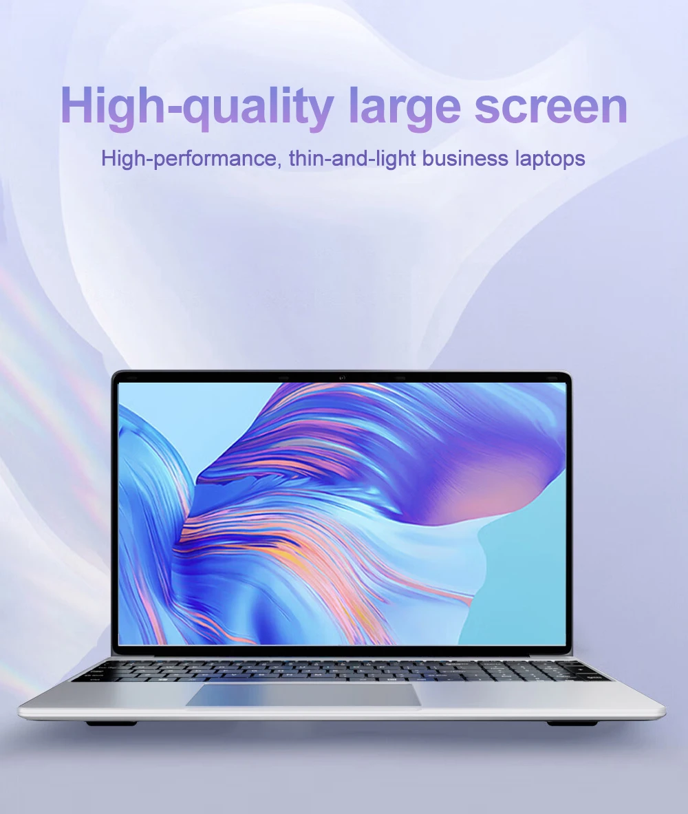 Ultra-Slim Laptop 15.6 Inch Lightweight Portable Intel N3700 16GB RAM 2TB M.2 SSD For Business, Study & Home Entertainment