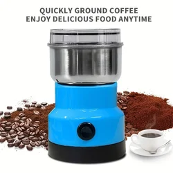 Electric Grinder Four Edged Blade Kitchen Cereal Nuts Beans Spices Grains Grinder Machine Multifunctional Home Coffee Grinder