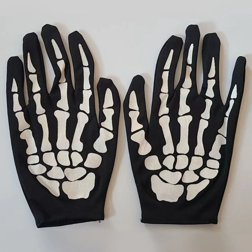 

Halloween Skeleton Gloves Horror Hand Bones Gloves Ghost Festival Masquerade Dress Up Happy Halloween Party Decor