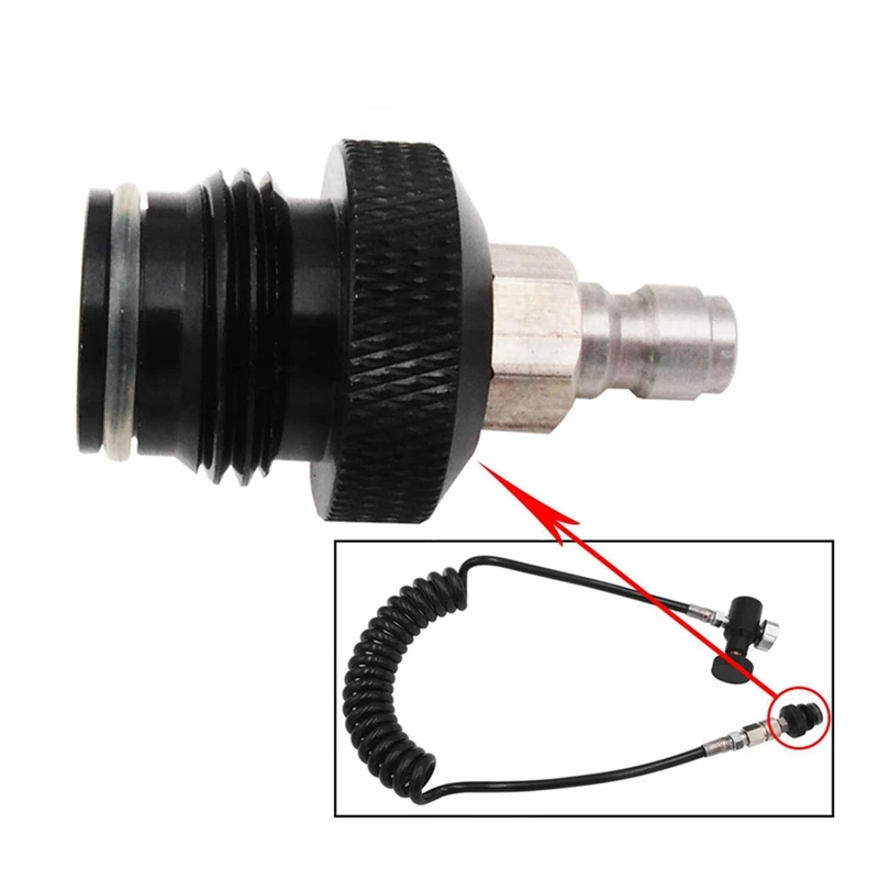 G1/2-14 Thread ASA Adapter To Coil Remote Hose Line 8Mm Male Quick Disconnect Plug