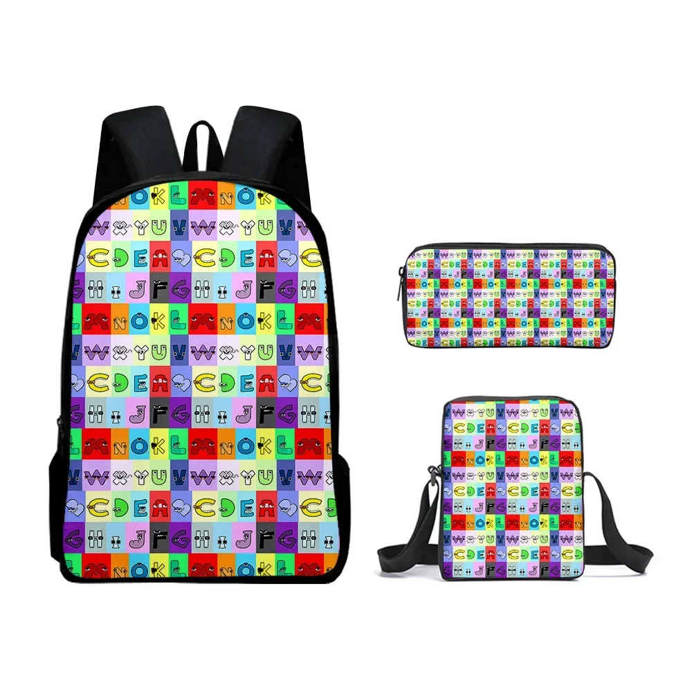 Game Peripherals Alphabet Lore School Bag Alphabet Legend Backpack Pen Bag Schoolbag Boys Girls Anime Cartoon School Bag Mochila