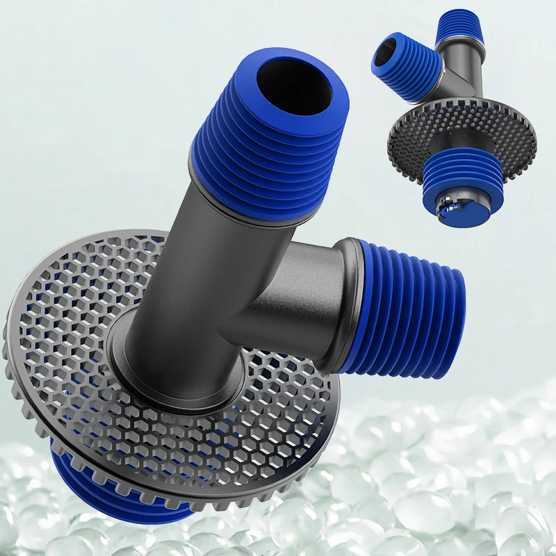 غسالة استنزاف الأنابيب الطابق استنزاف مشترك الحمام أنابيب الصرف إزالة الروائح الكريهة ومجفف مضاد للتدفق غطاء خاص ثلاثي الاتجاهات #3