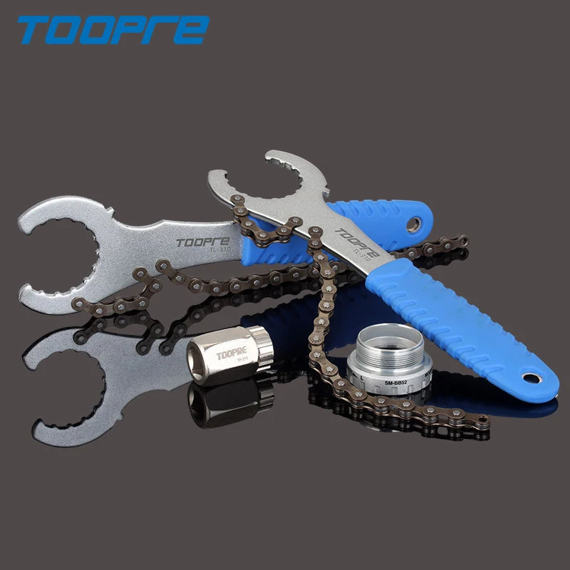 3 In 1 BIKE Freewheel Wrench Sprocket Removal With Chain Whip Bicycle Repair Tool Cassette Sprocket Remover Flywheel Spanner