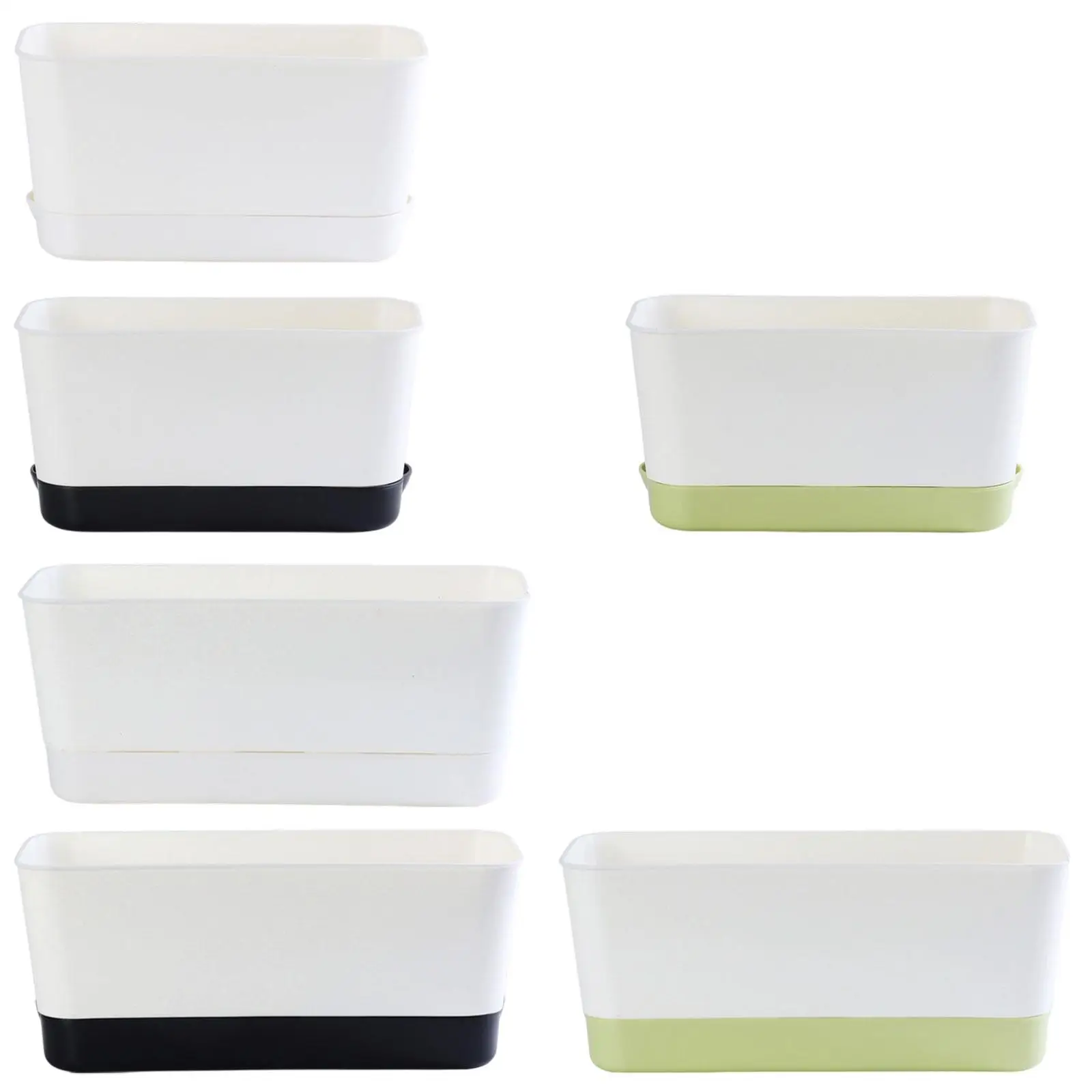 Window Box Planter Rectangle Flower Pot Functional Multipurpose Vegetables
