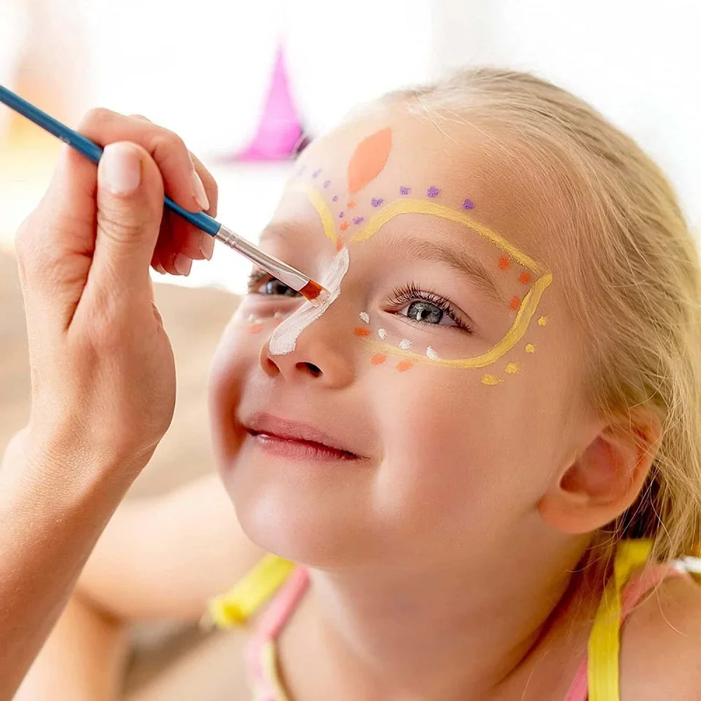 Face Body 12 Colors Oil Painting Paint Pigment Non Toxic Safe Kids Flash Tattoo Painting Art Halloween Cosplay Party