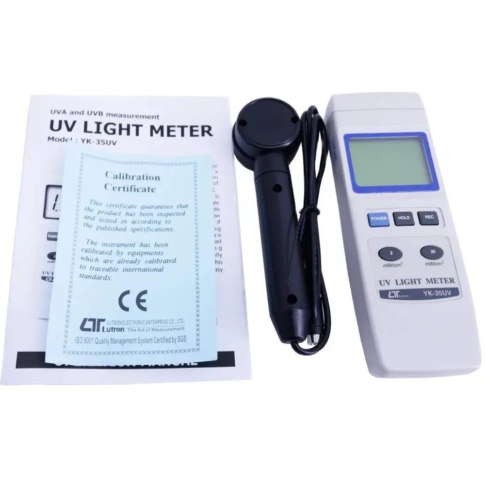 LUTRON YK-35UV Fotómetro UV Medidor de luz UV digital Espectro 290 nm-390 nm