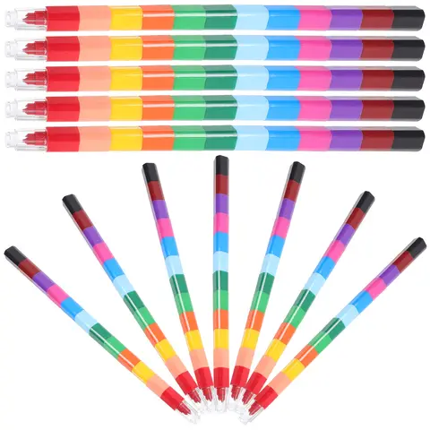 24 पीस 12 जीवंत रंग रचनात्मक क्रेयॉन कला आपूर्ति के लिए छोटे हाथों के अनुकूल शैक्षिक स्टेशनरी शिल्प उपकरण 8 best sales मेरा क्रेयॉन - №7