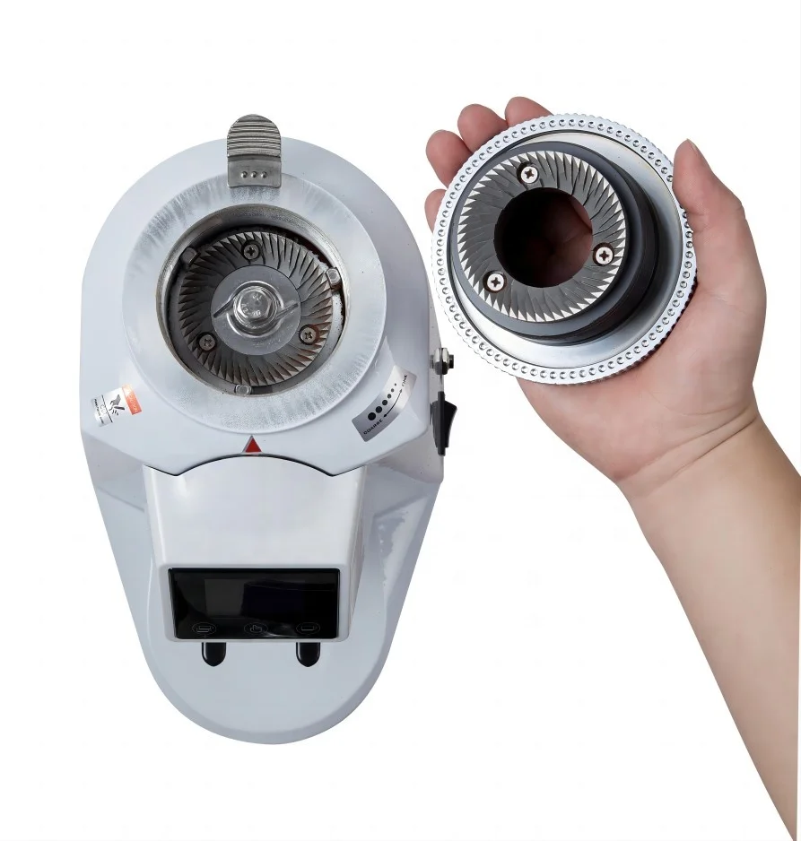 جودة آمنة أوتوماتيكية رقمية صناعية من الفولاذ المقاوم للصدأ مطحنة حبوب قهوة اسبريسو كهربائية تجارية