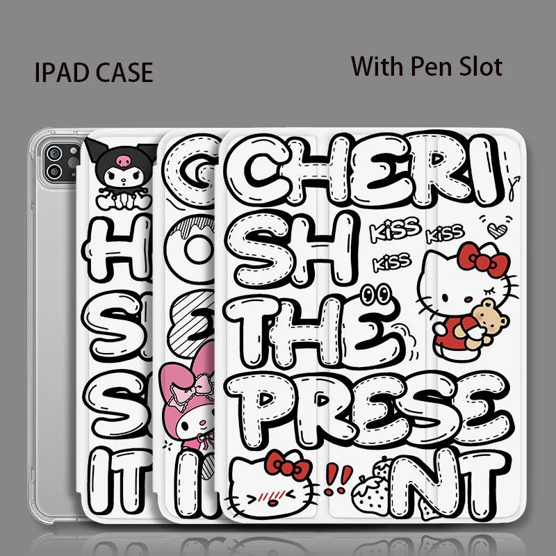 Чехол с рисунком Hello Kitty для iPad Pro 11 12.9 чехол 9,7 Air 4 5 10,9 2022 Mini6 5 4 iPad 9 10.2
