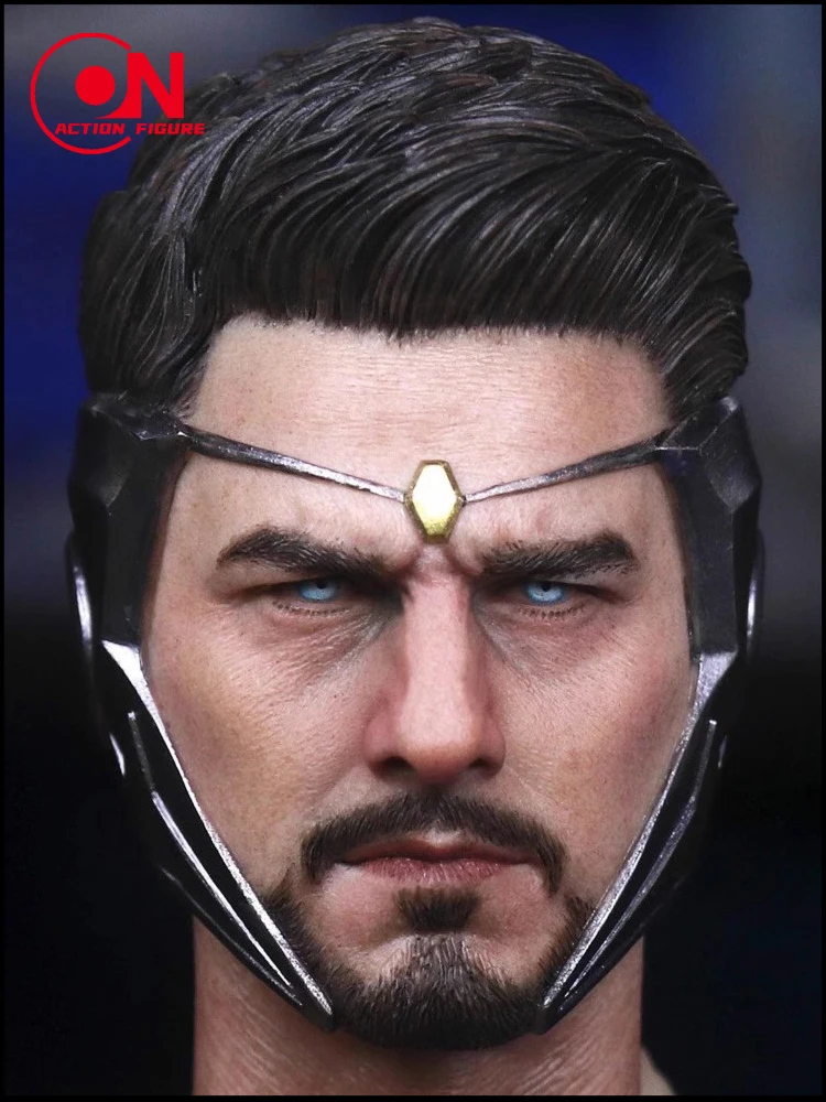 TM008 1/6 Men Soldier Tom Cruise Head Sculpt Iron Man Of The Parallel Universe Head Carving Model For 12Inch Action Figure Body