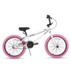 JOYSTAR 프리스타일 어린이 BMX 자전거, 6-14 세 소년 소녀 및 초보자 라이더, 2 페그, 흰색, 20 인치, 24 인치 2