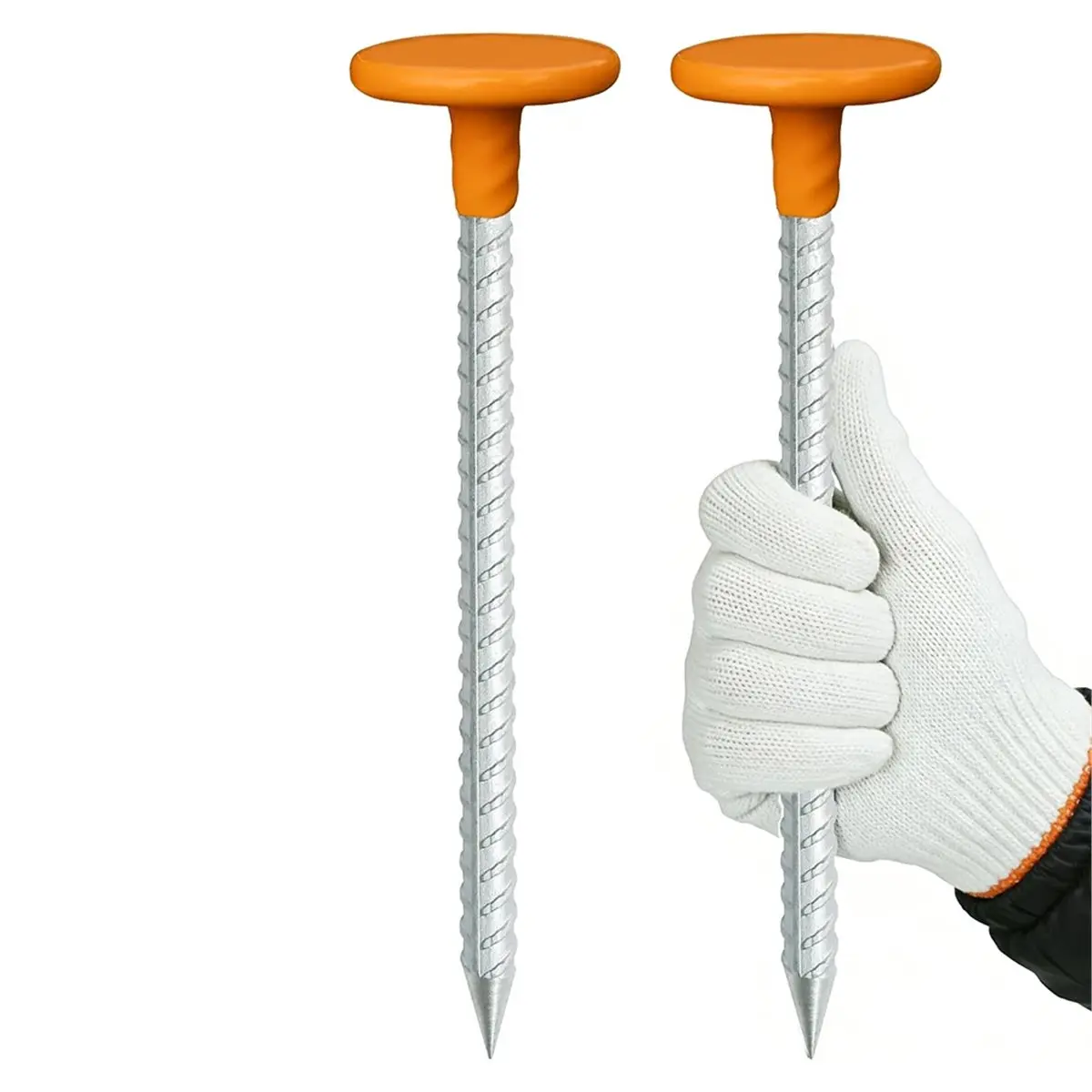 2 Pack Heavy Duty Rebar Survey Marker Stakes - 12