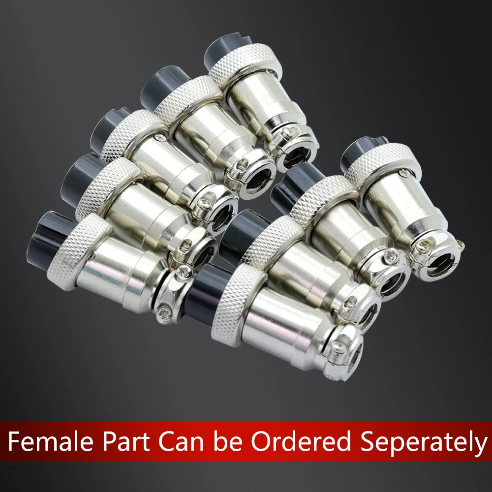 10sets/lot GX16 2/3/4/5/6/7/8/9 Pin Male & Female 16mm L70-78 Circular Aviation Socket Plug Wire Panel XLR Connector