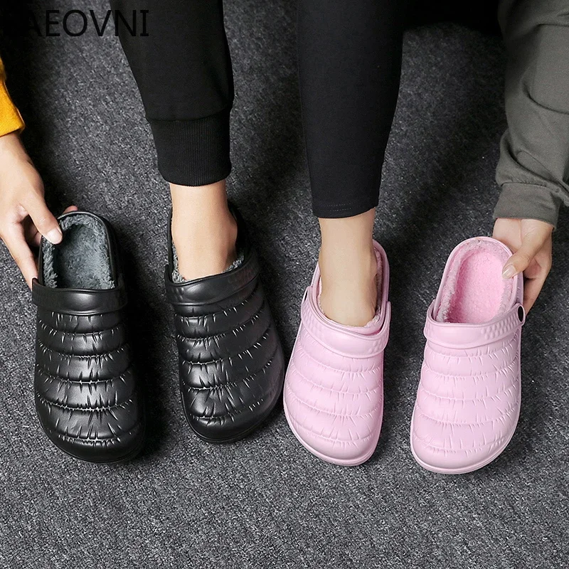 Winter Home Cotton Slipper EVA Fashion Slippers for Men Outdoor Casual Couple's Shoe Lightweight Shoes Non-Slip Popular Model