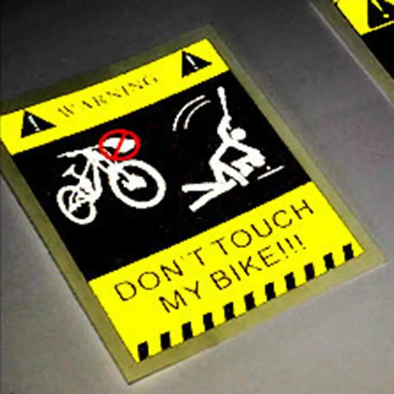 Don't Touch My Sticker, Frame Sticker, Decorative Reflective Sticker Riding Warning Sign Sticker For Road Cycling Mountain Bike