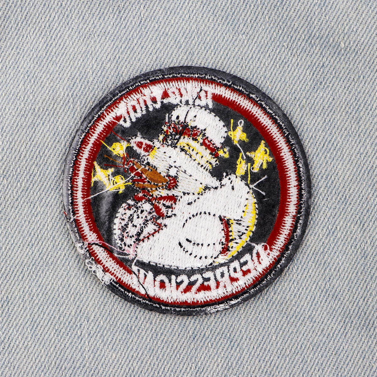 Kawaii Hat Duck Embroidered Patches For Kids Clothing DIY Badge Adhesive Patches Cartoon Patches On Clothes Stickers Appliques
