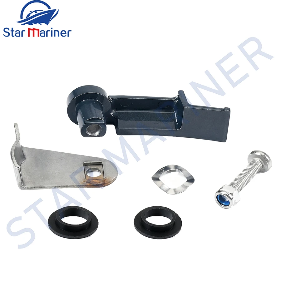 

6E0-42815 6E0-42816 Lever Clamp Kit For Yamaha Outboard Motor 2T 4HP 5HP 6E0-42815-00-4D 6E0-42815-00 Boat Engine replaces