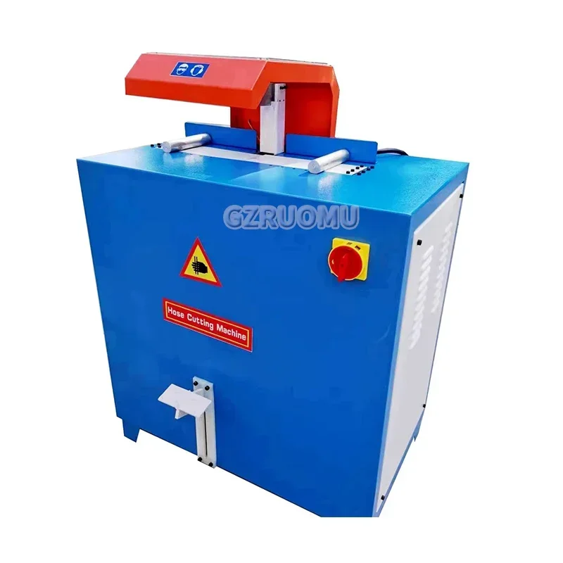 3000-4000W 220/380V Hydraulic Metal Flexible Rubber Hose Cutter Peeling Machine Pedal Dustless Hose Cutting Machine